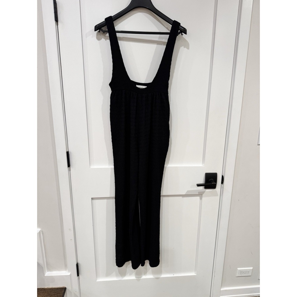 Johnny Becca Women XS Jumpsuit PANTS Romper Overall Wide Leg Ruched Retro - Picture 10 of 10